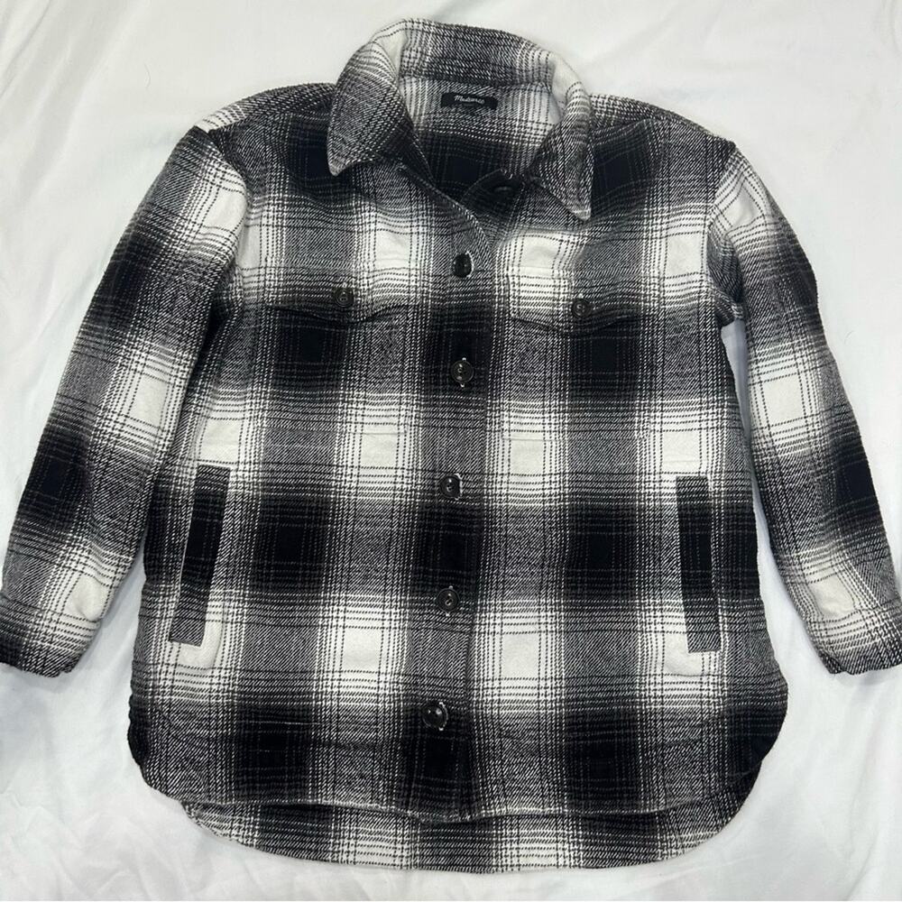 Madewell Plaid Flannel Shacket women’s Size Small